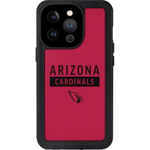 NFL Arizona Cardinals Red Performance Series iPhone 15 Pro Waterproof Case